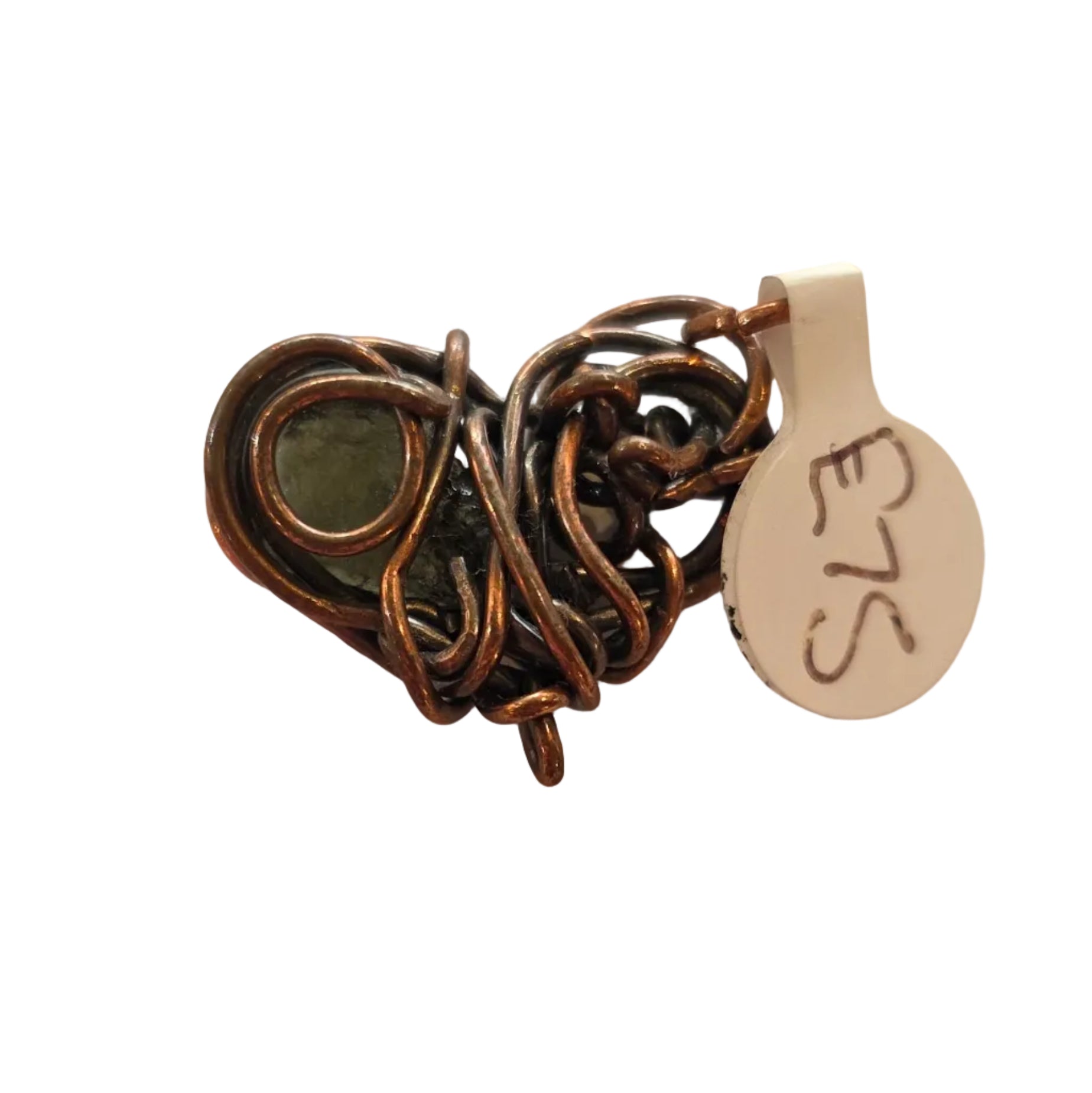 Moldavite Heart Pendant