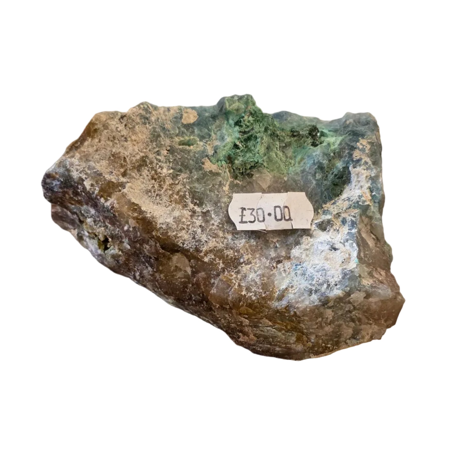 Dioptase on Smokey Quartz