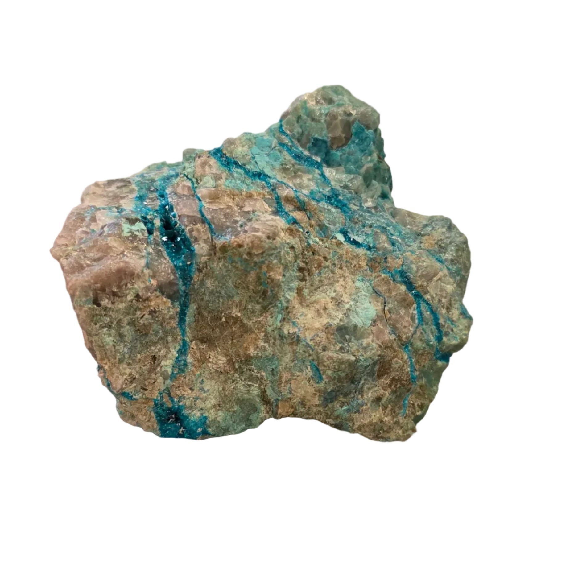 Dioptase on Smokey Quartz