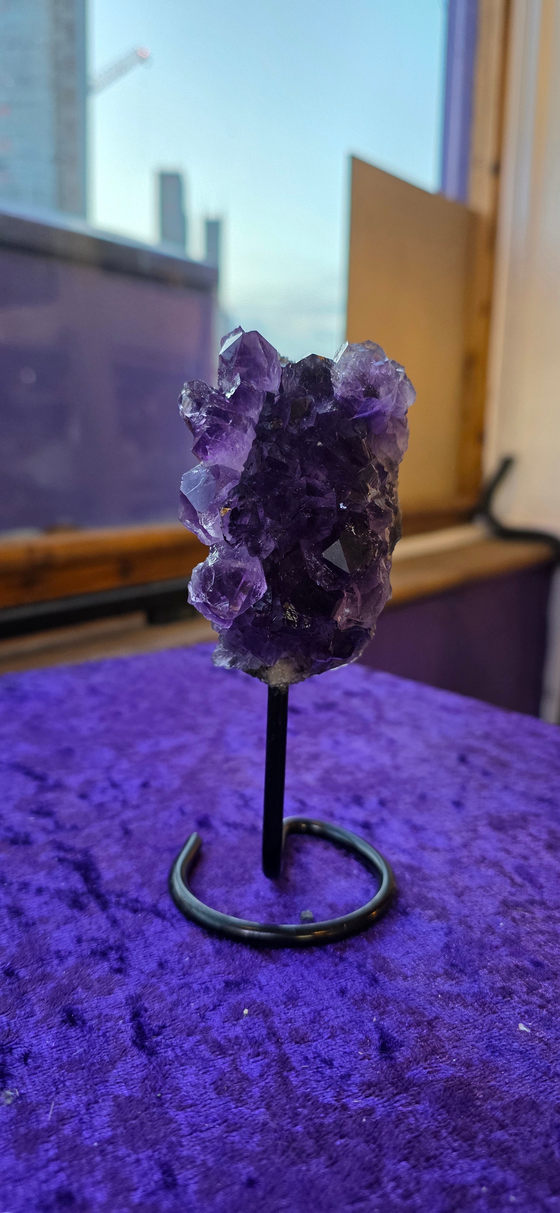 Druzy Amethyst on Stand