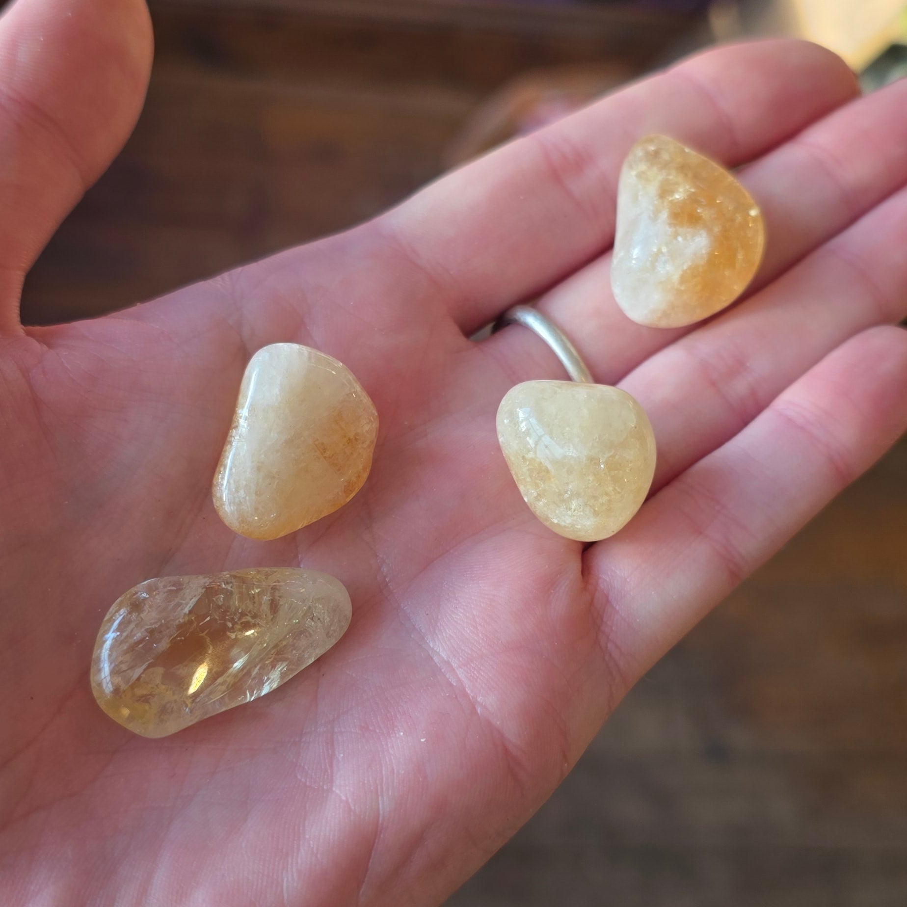 Citrine Tumblestone A Grade