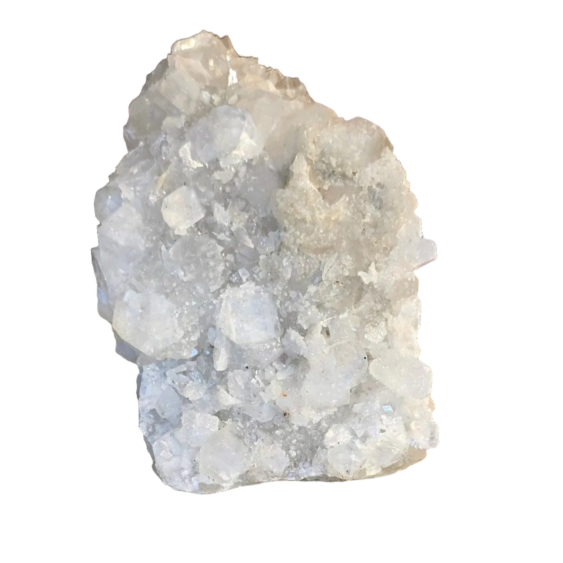 Apophyllite Specimen with Dendritic Back