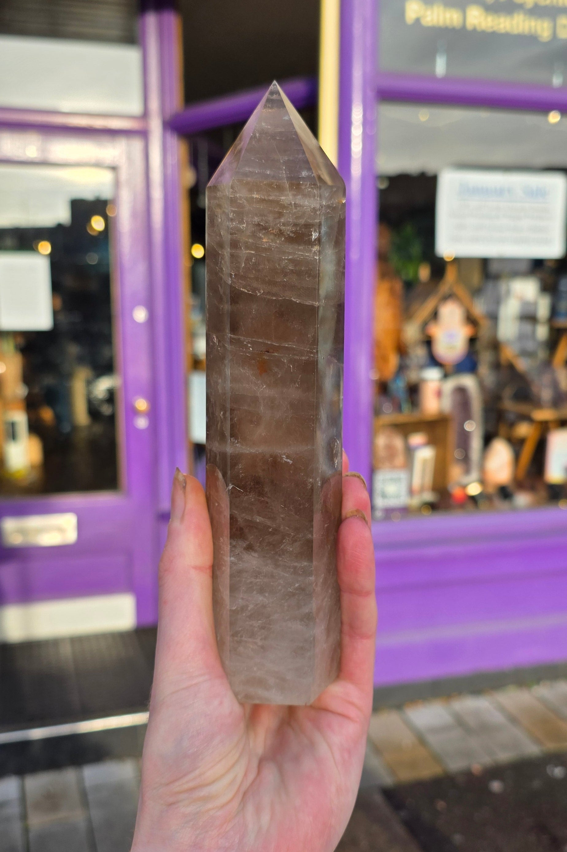 Large Smokey Quartz Tower