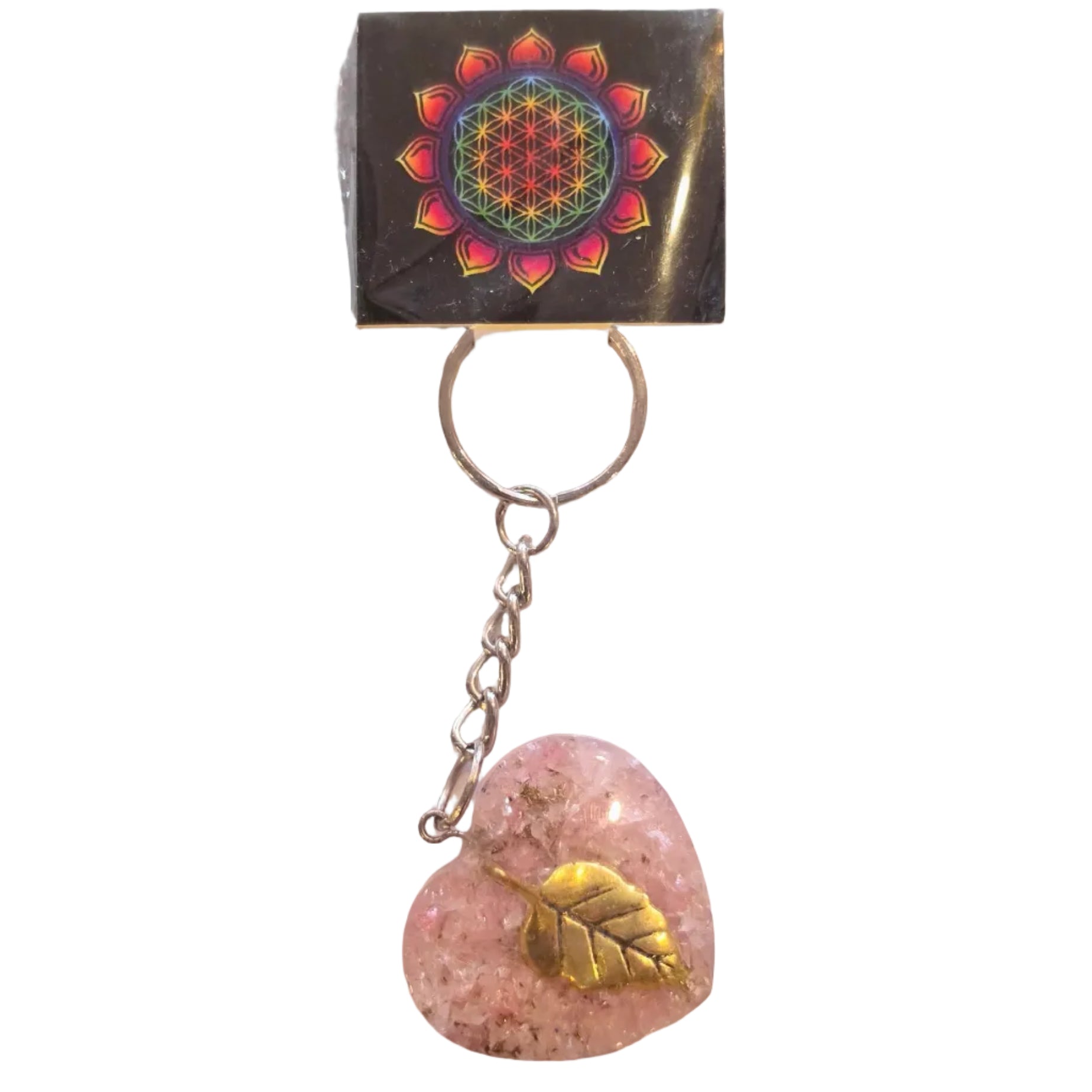 Leaf Orgonite Keyring