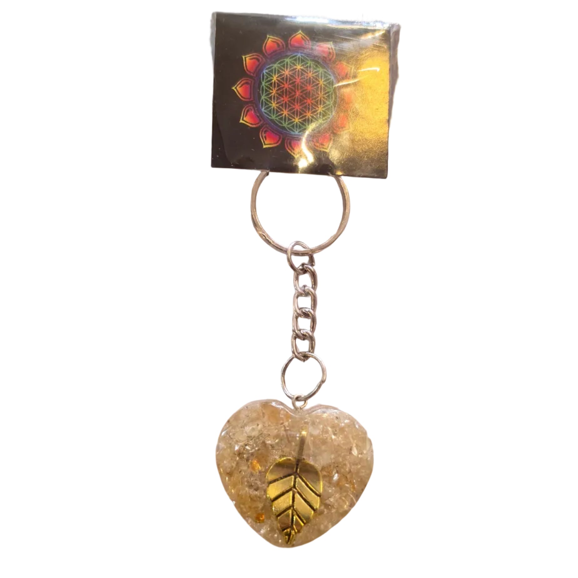 Leaf Orgonite Keyring