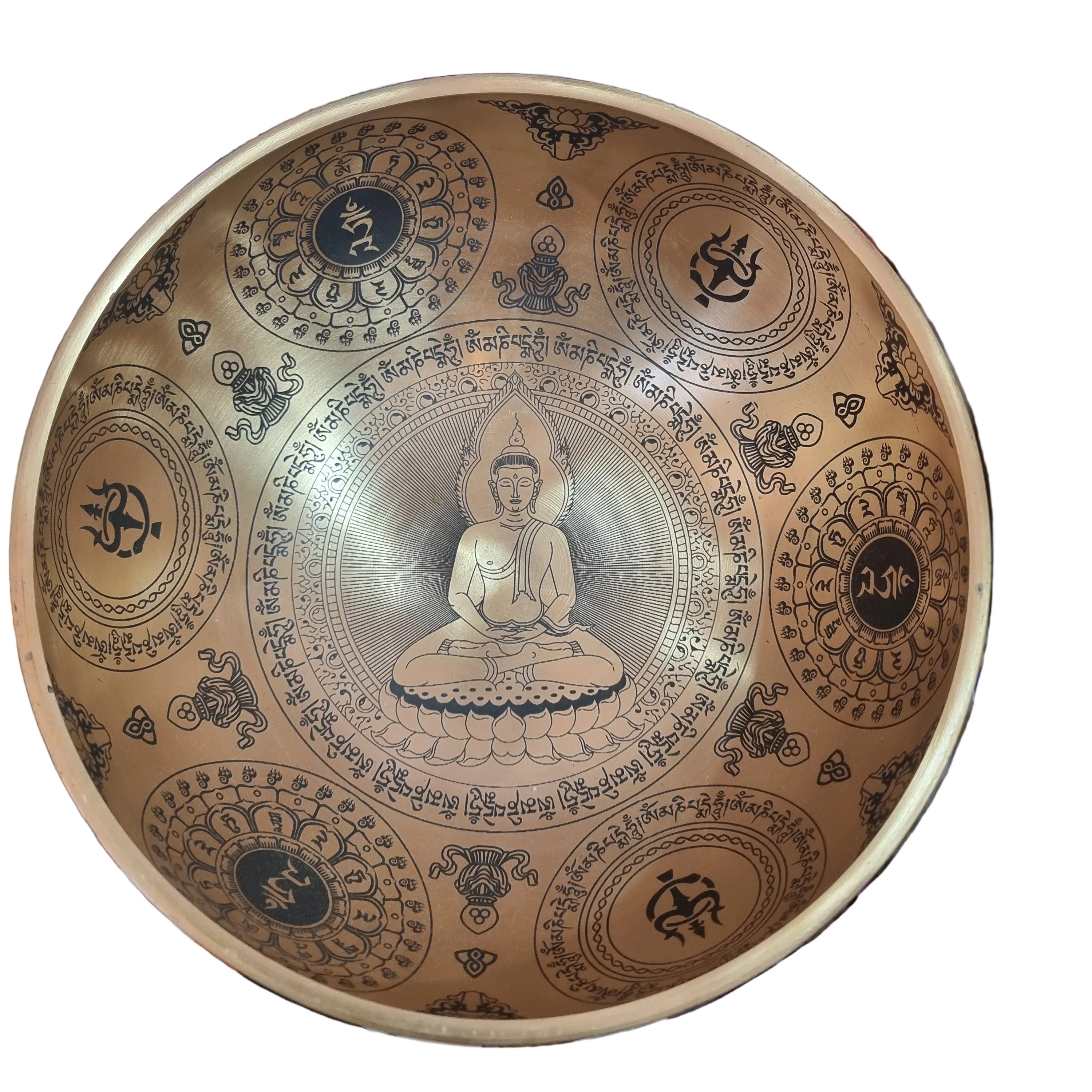 Buddha Meditation Engraved Singing Bowl (20cm)