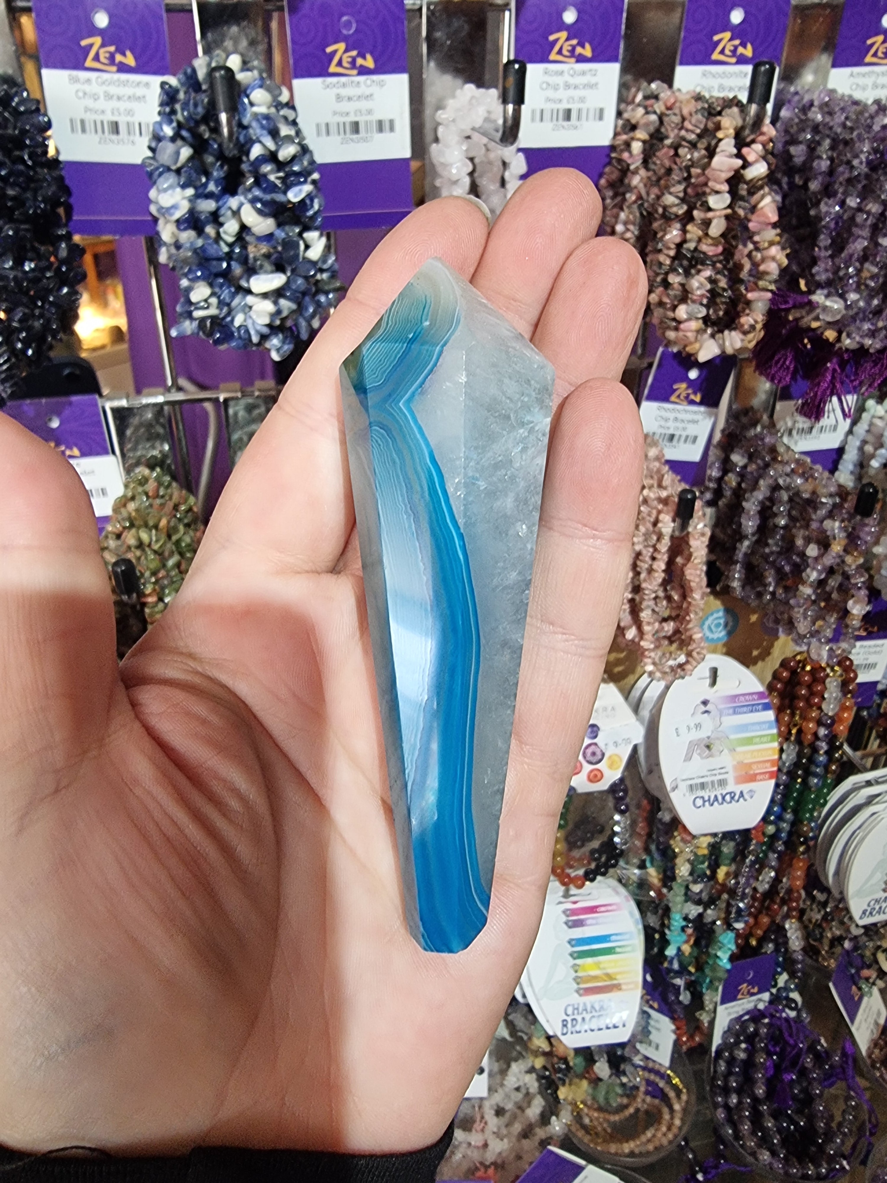 Blue Agate Wand