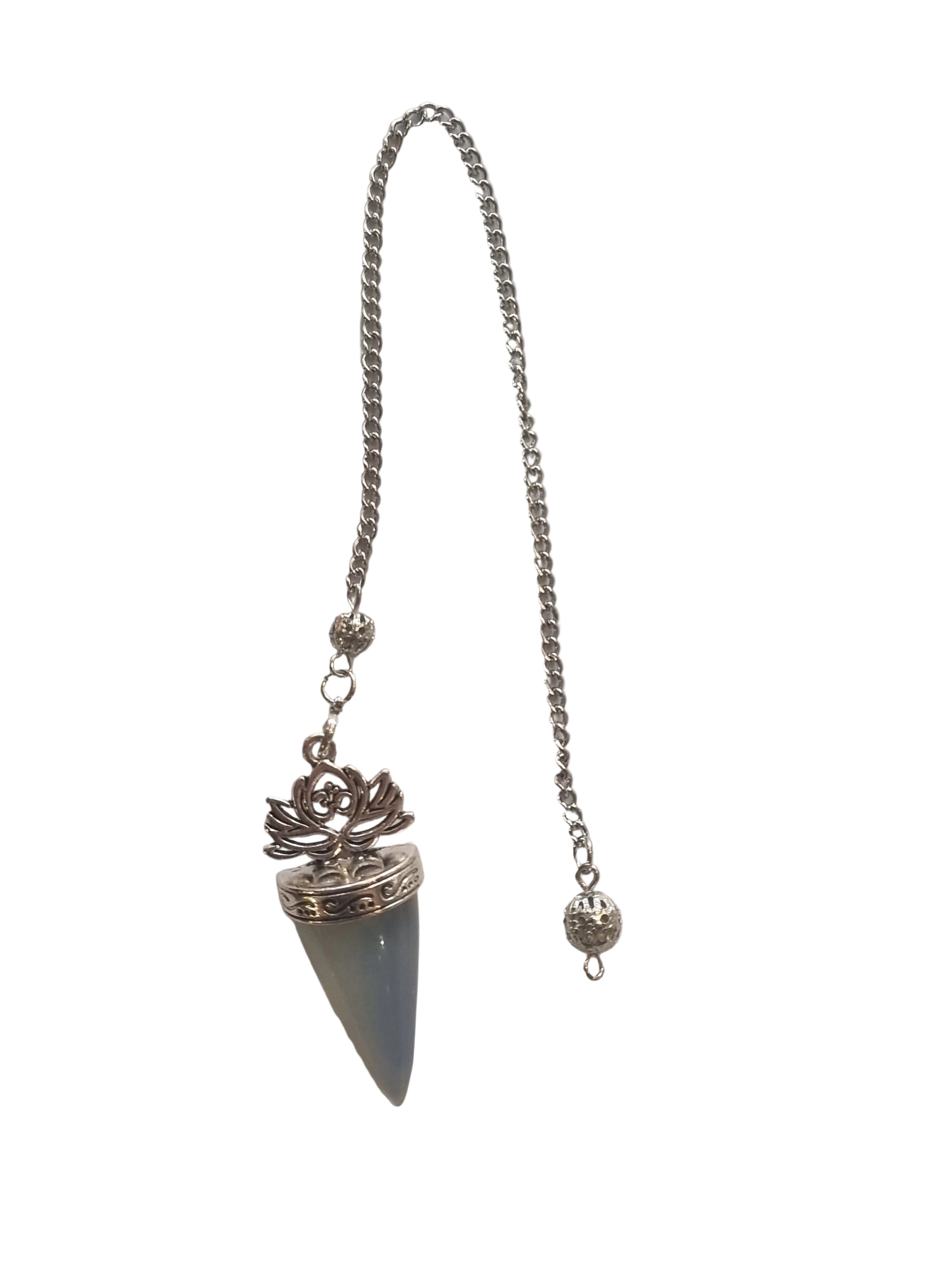 Opalite Lotus Pendulum