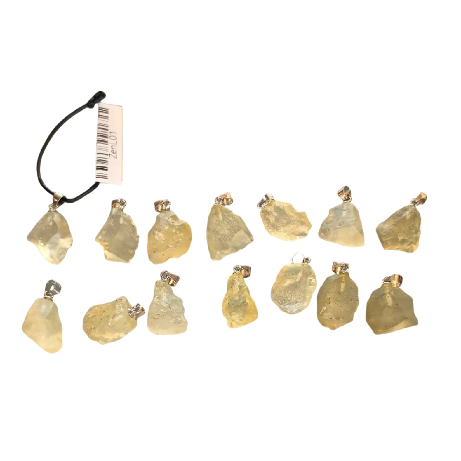 Sterling Silver Libyan Golden (Tektite) Pendants