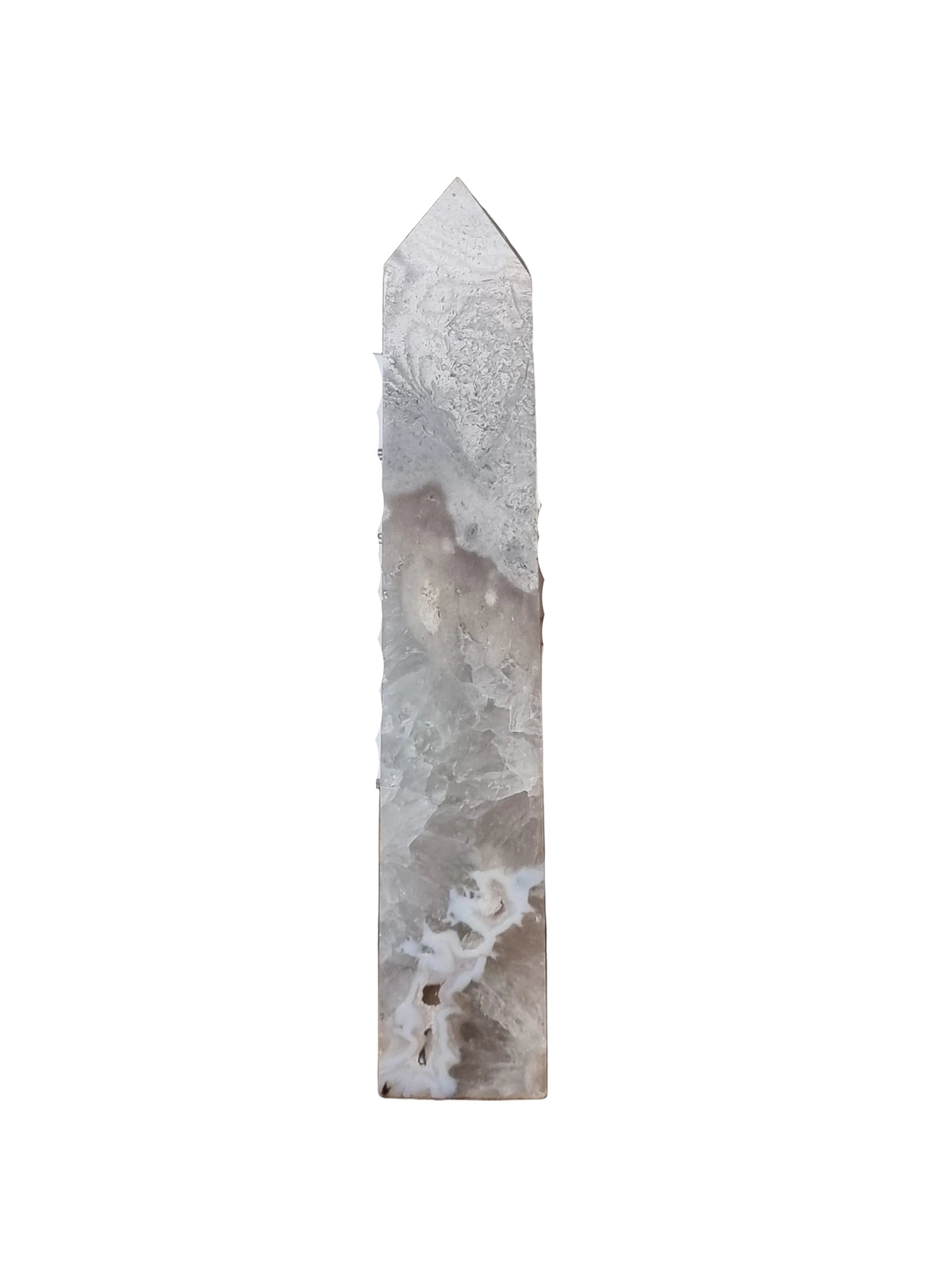 Green Flower Agate Tower (454g)