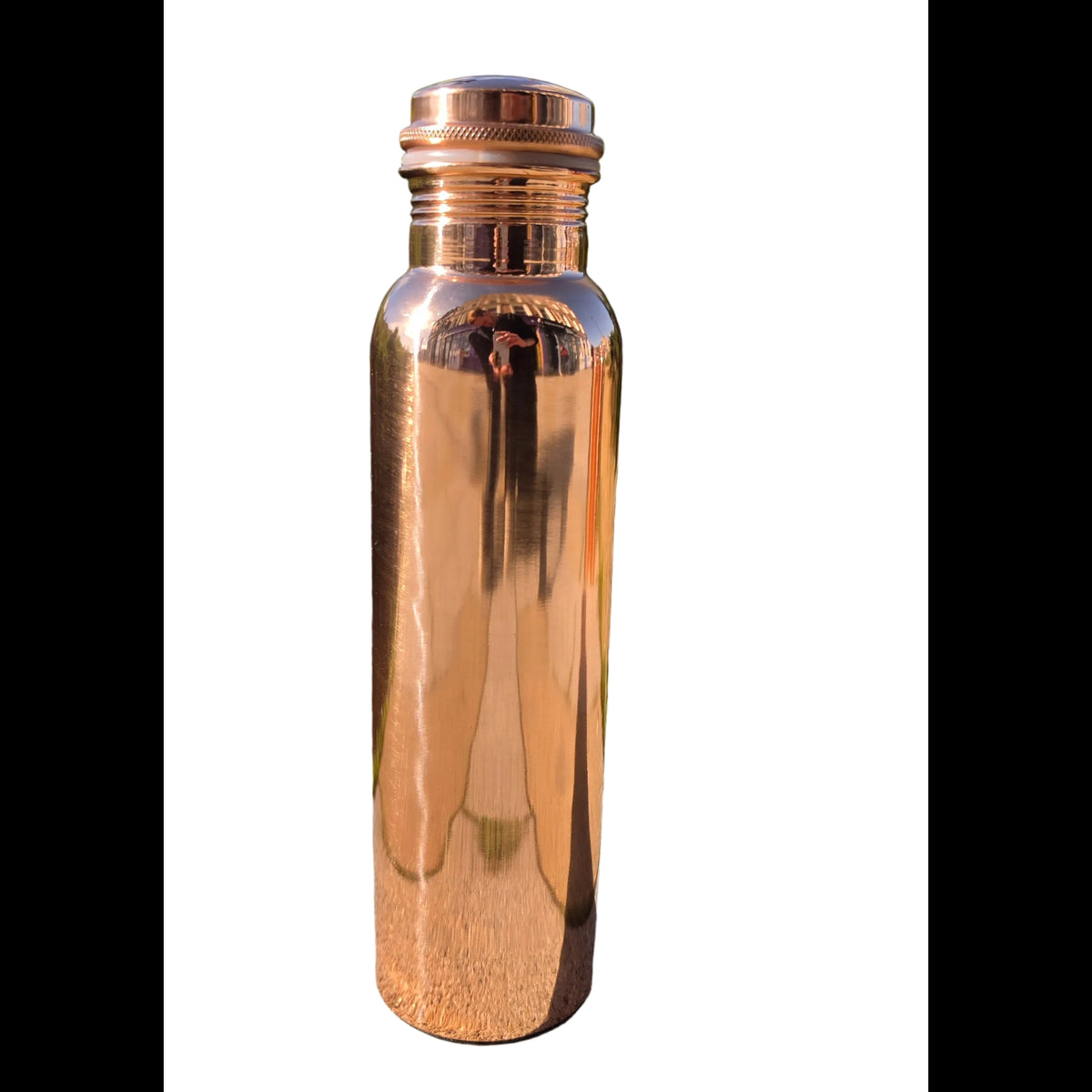 Pure Copper Water Bottle (Smooth, 1Liter)