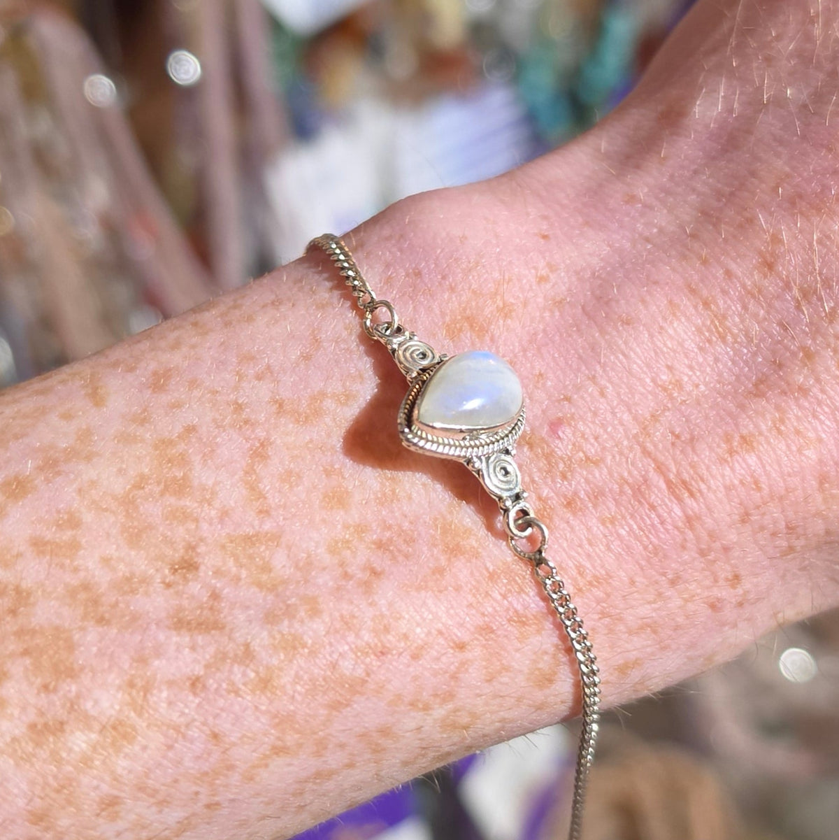Moonstone Silver Bracelet