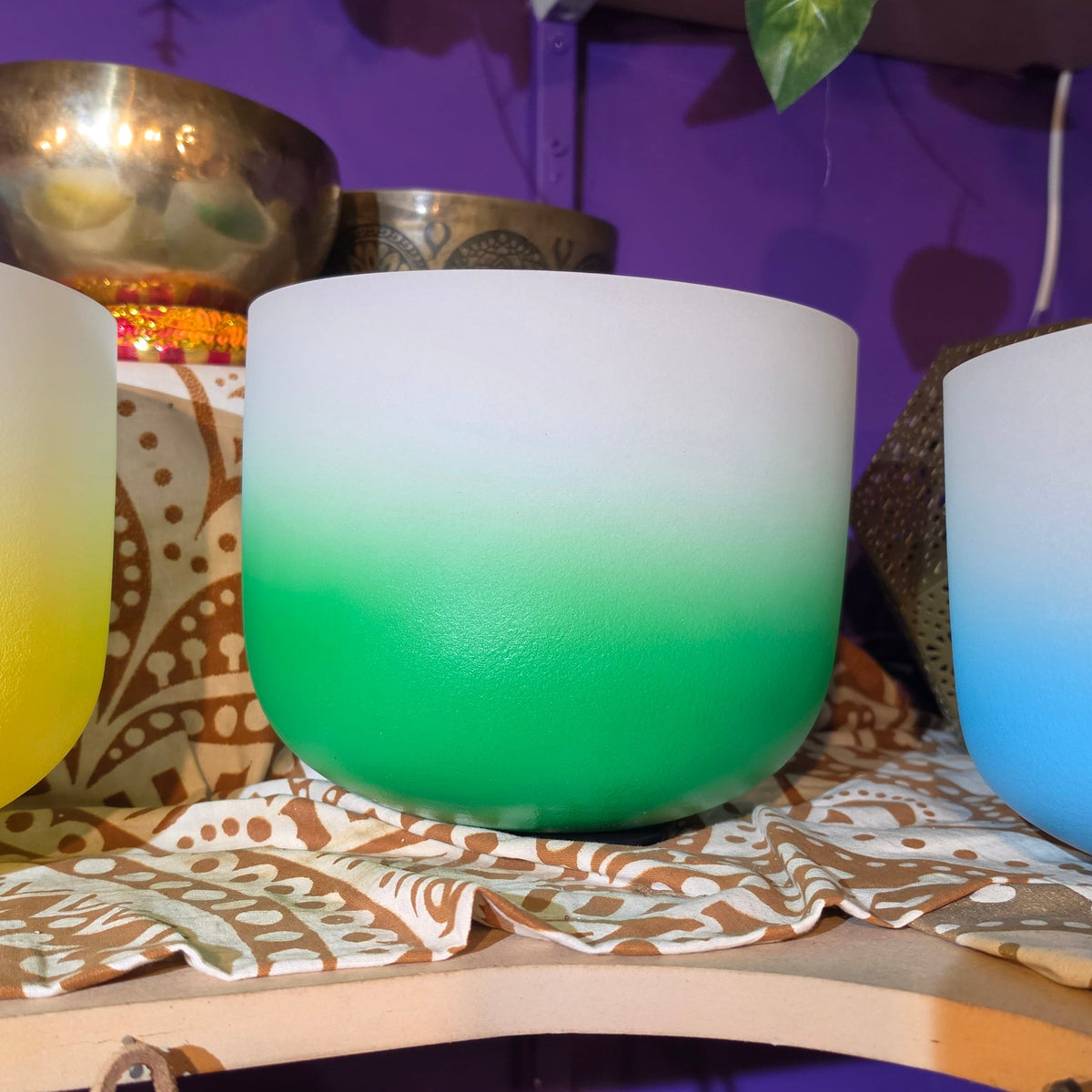 Crystal Singing Bowl (Green)