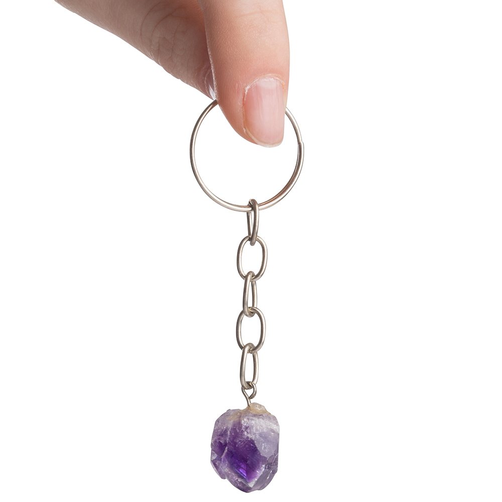 Mini Amethyst Keyring