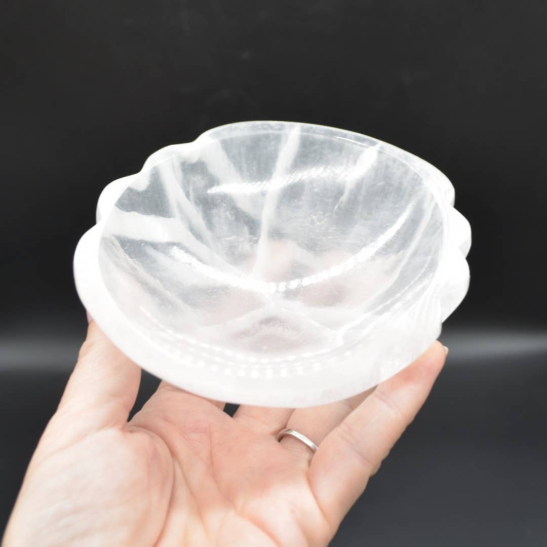 Selenite Shell Bowl