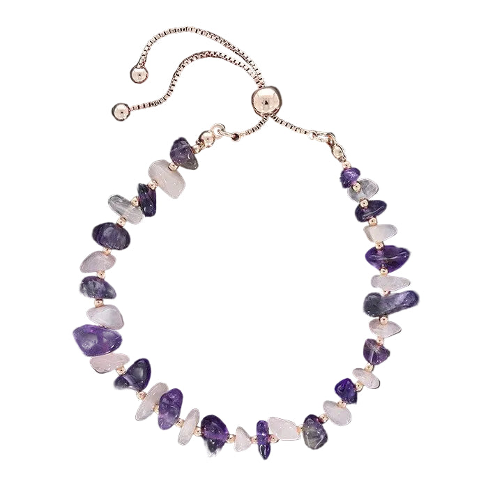Equilibrium Amethyst & Rose Quartz Bracelet