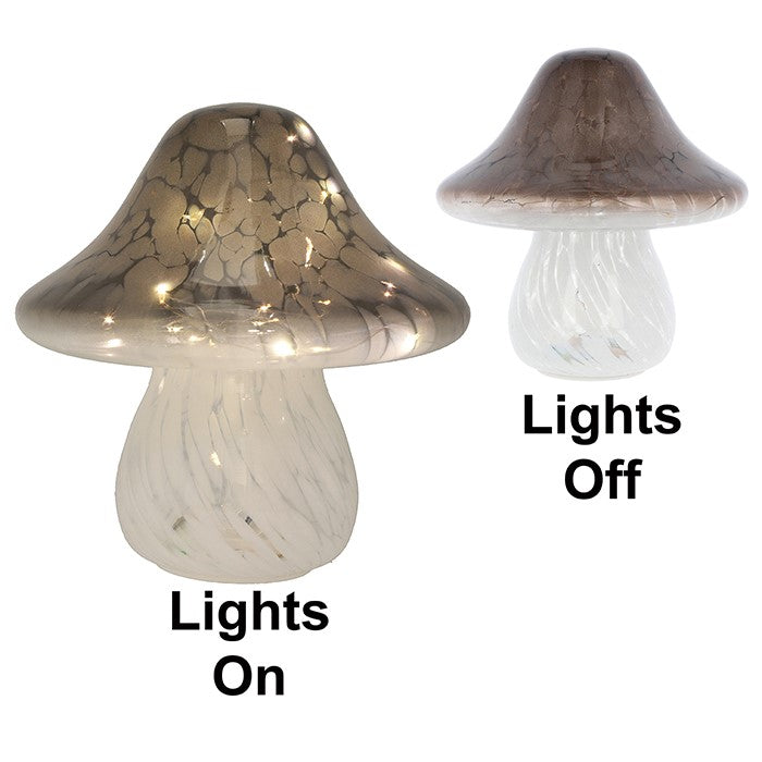 Handblown Toadstool Lamp