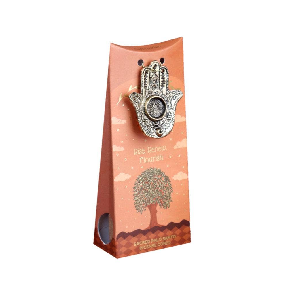 Palo Santo Incense Cones & Burner (Rise Renew Flourish)