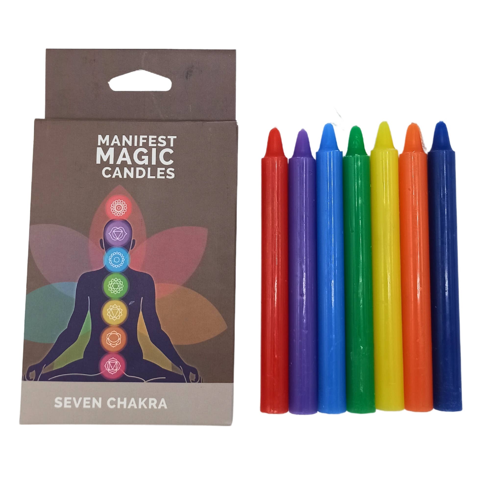 Seven Charkra Manifest Candles (set of 7)