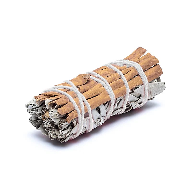White Sage & Cinnamon Smudge Stick