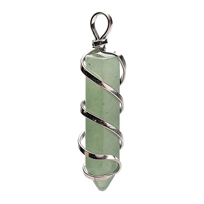 Green Aventurine Silver Pendant