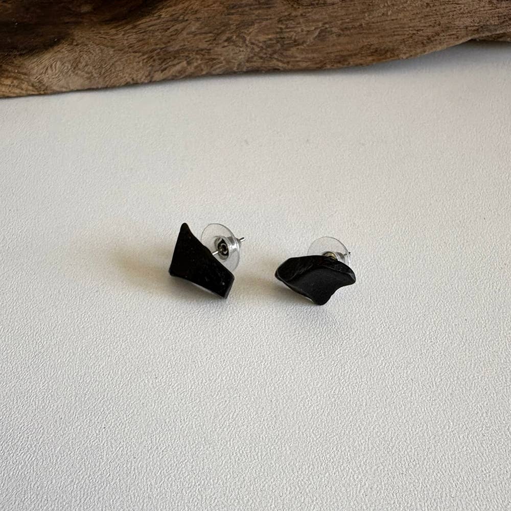 Black Tourmaline Studs