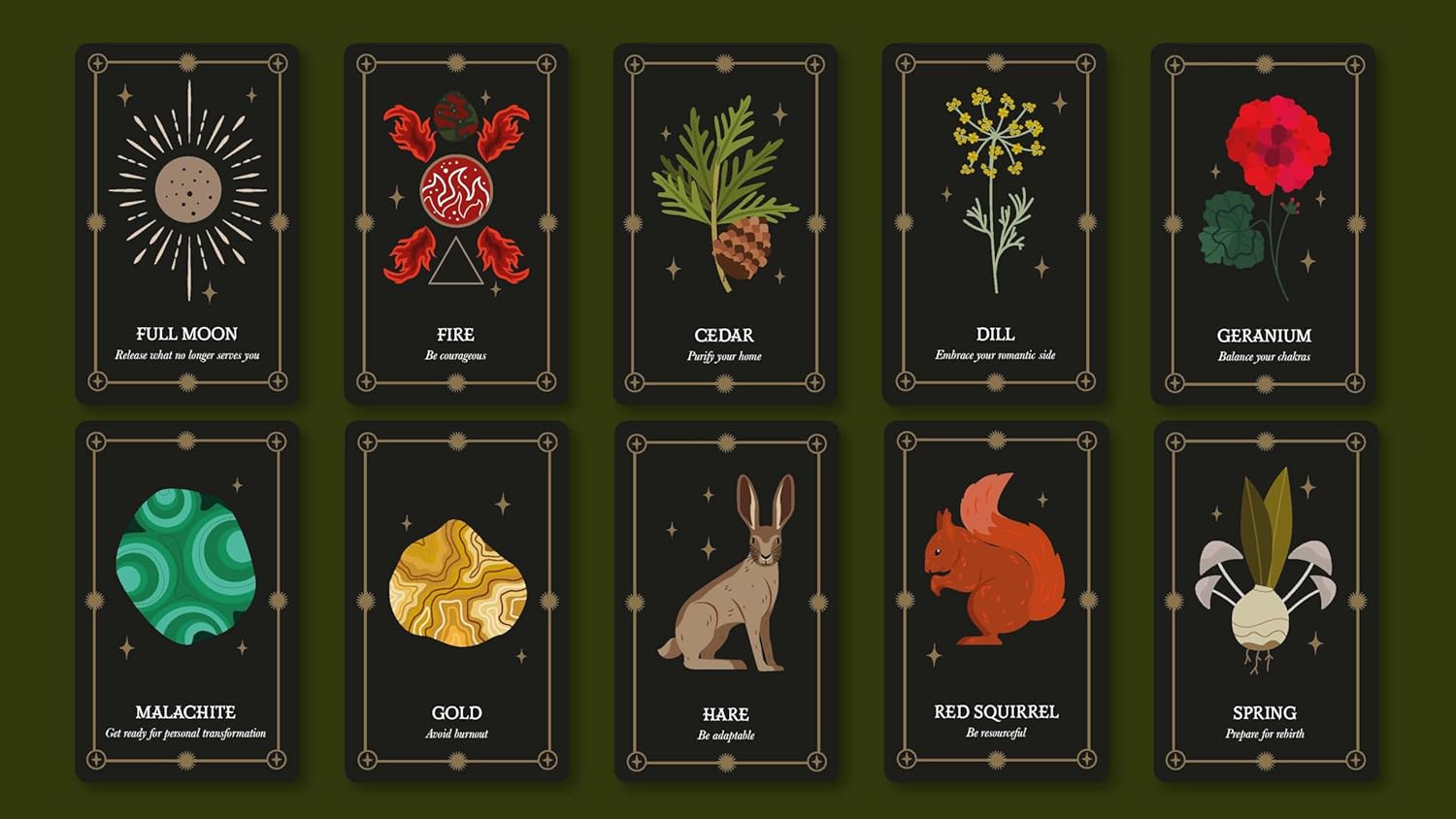 The Witch of the Forest's Earth Oracle Deck