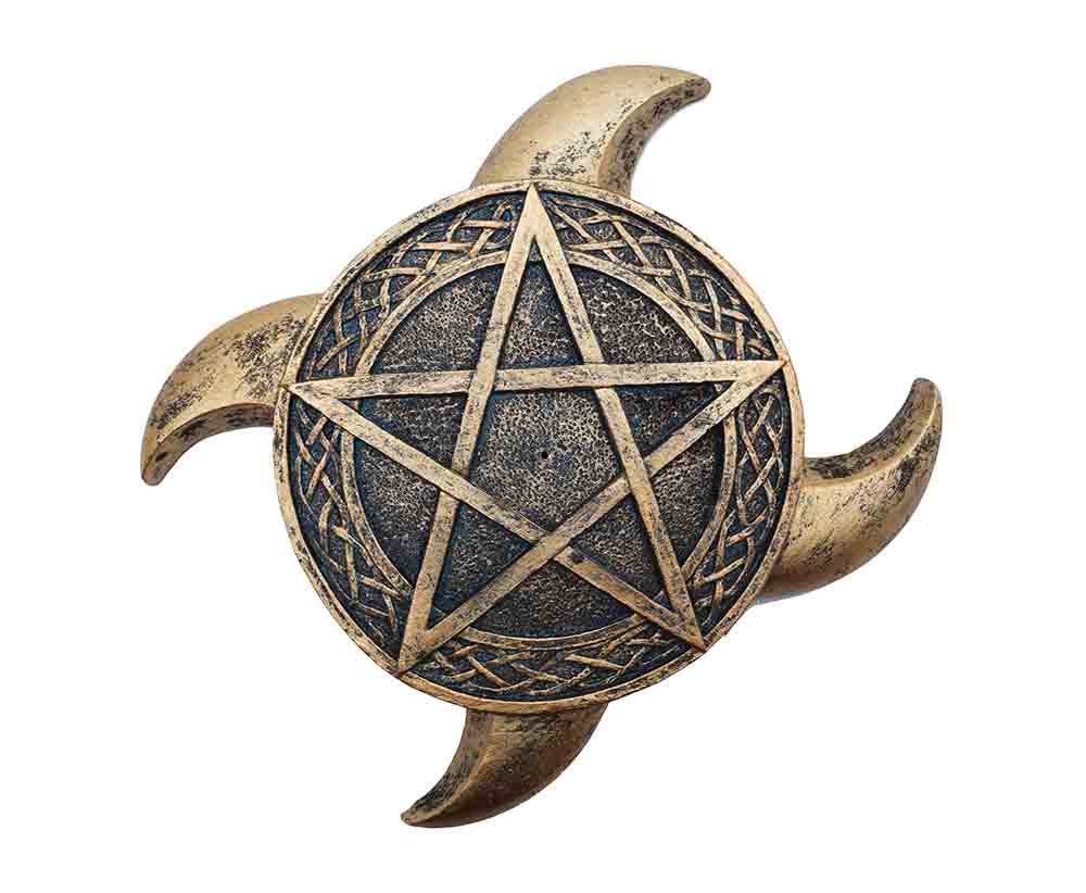 Gold Pentagram Incense Holder