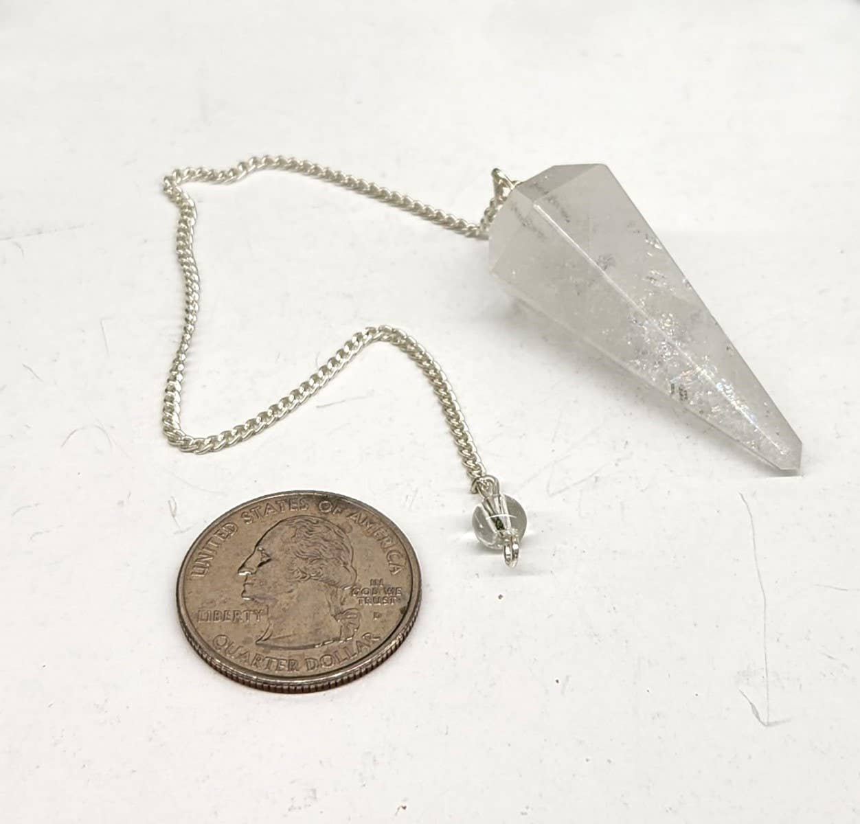 Clear Quartz Pendulum