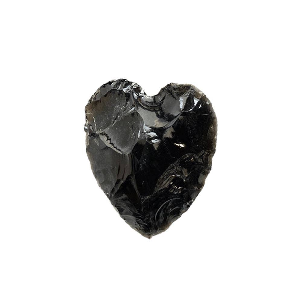 Volcanic Obsidian Hearts