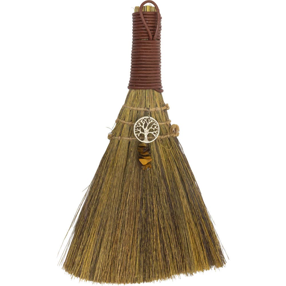 Wicca Broom (Tree of Life w/ Tiger Eye)