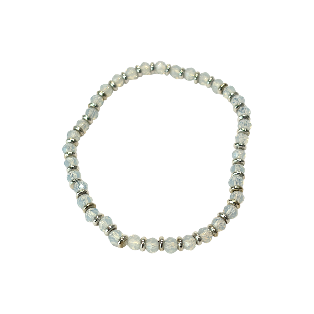 Silver Plated Opalite Bracelet