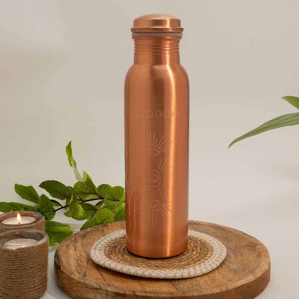 Pure Copper Water Bottle (Sun, 1L)