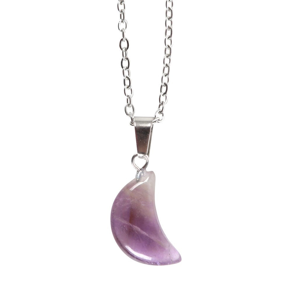 Amethyst Moon Necklace on Greeting Card