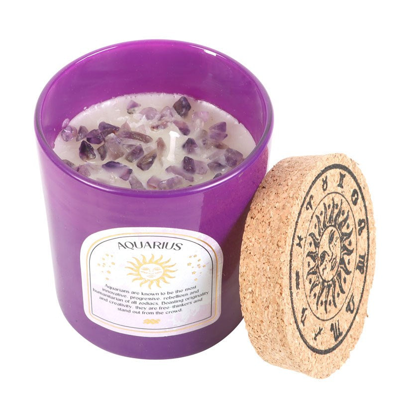 Aquarius Amethyst Candle