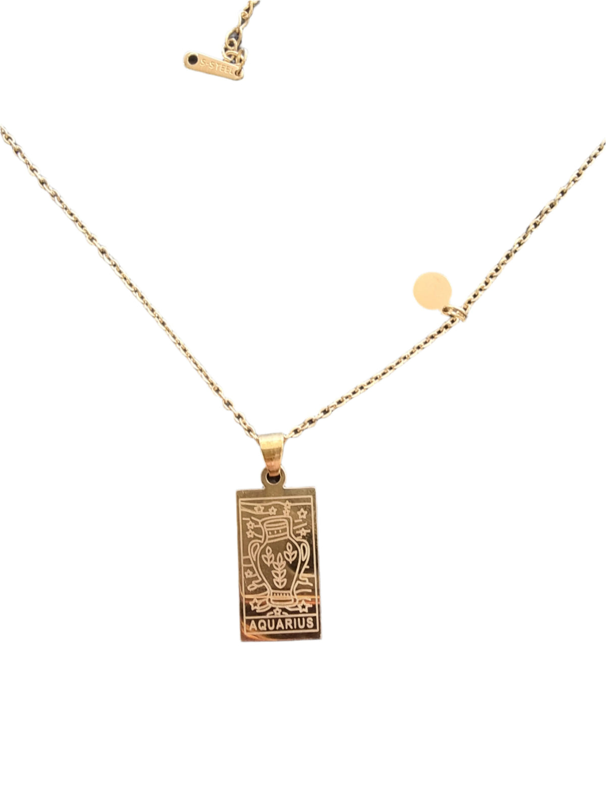 Gold Stainless Steal Zodiac Necklaces
