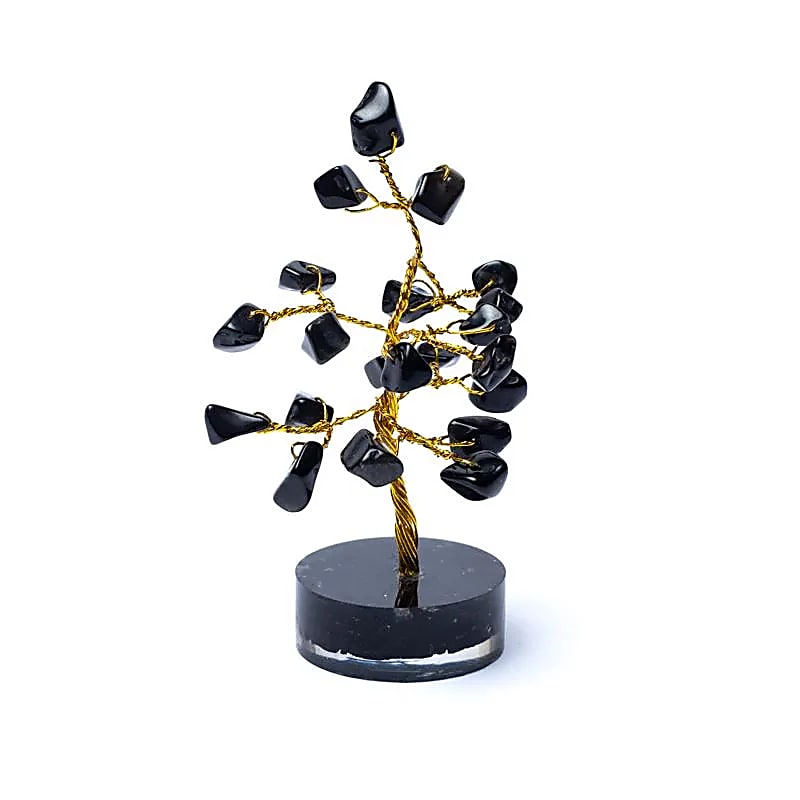 Mini Crystal Tree (Black Agate)