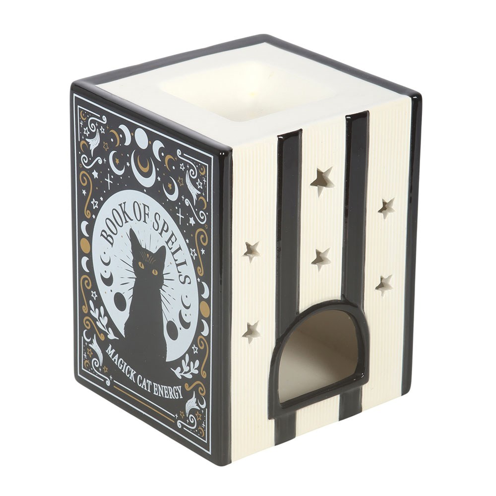 Black Cat Book of Shadows Oil/Wax Burner