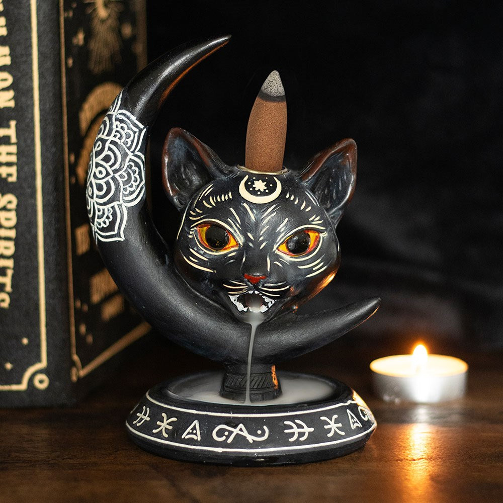 Black Cat Moon Backflow Burner