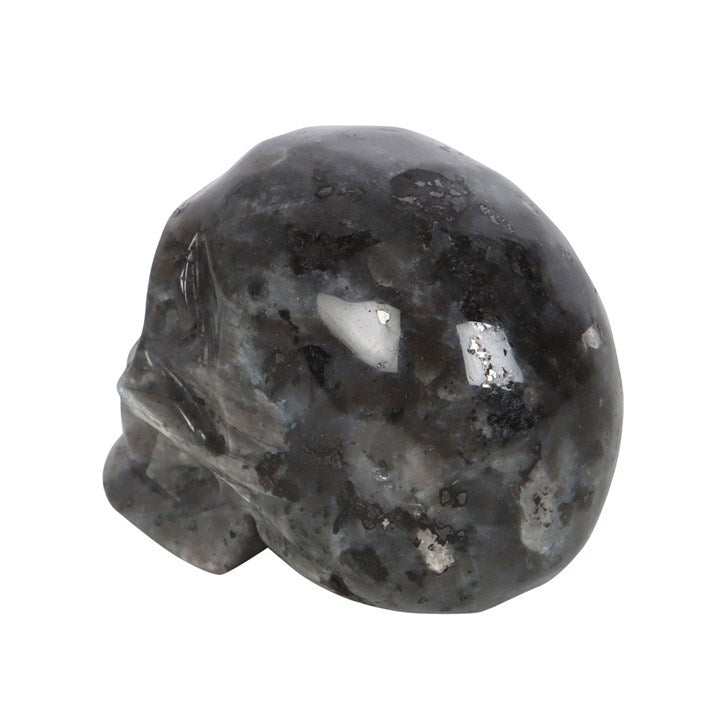 Black Labradorite Skull