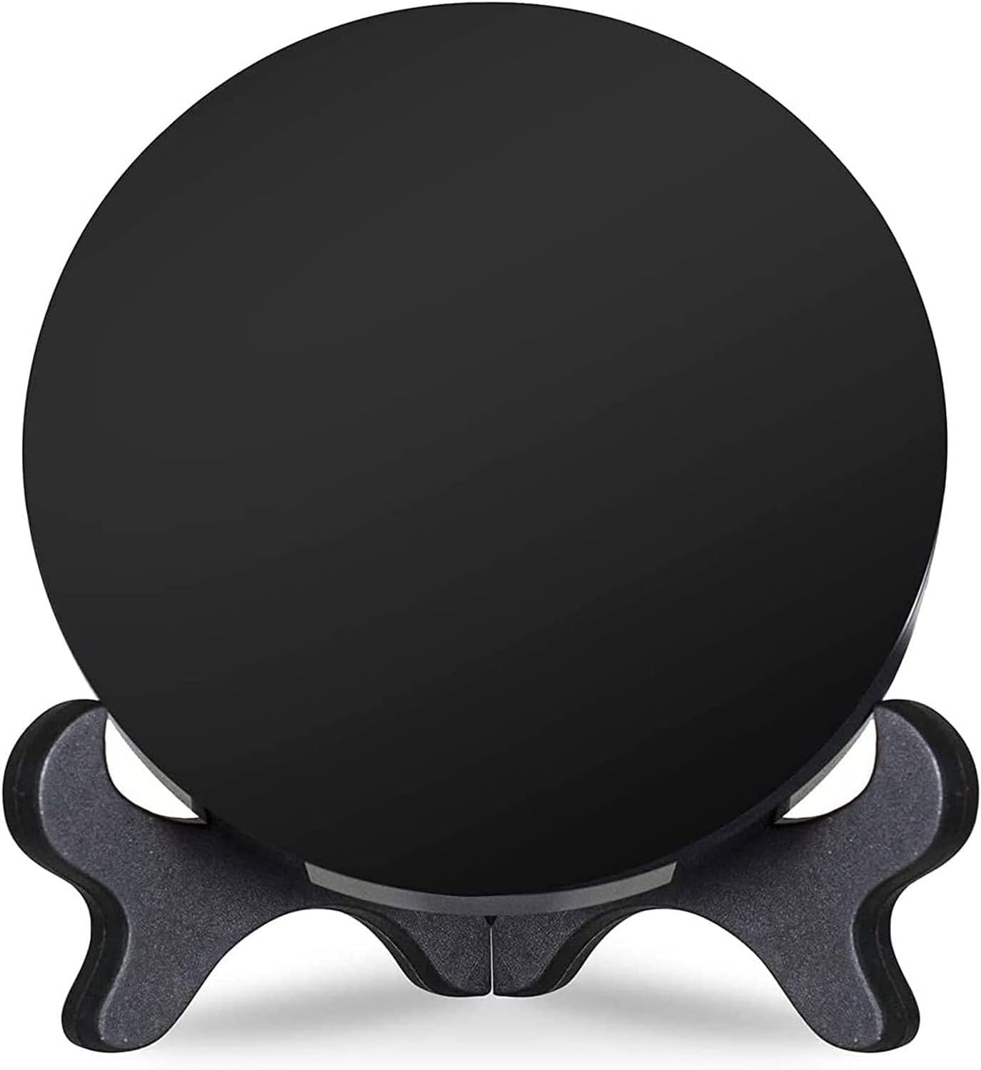 Black Obsidian Mirror with Stand (Medium)