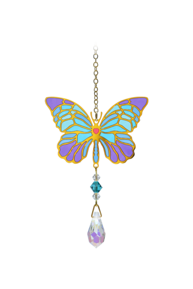 Butterfly Iris Charm