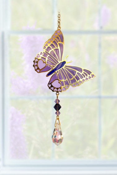 Butterfly Purple Emperor Charm