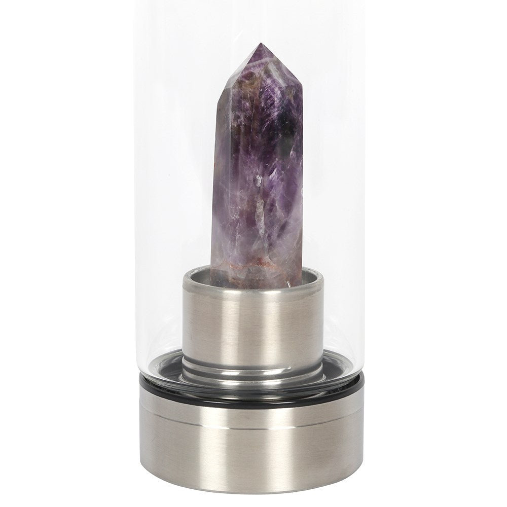 Amethyst Glass Crystal Bottle