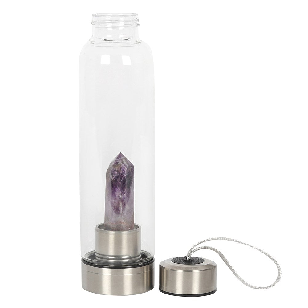 Amethyst Glass Crystal Bottle