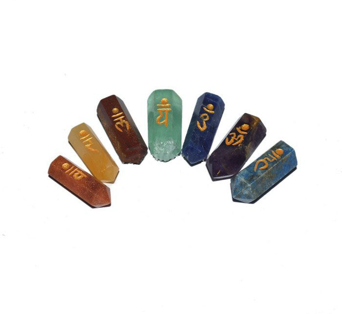 Chakra Pencil Crystal Set