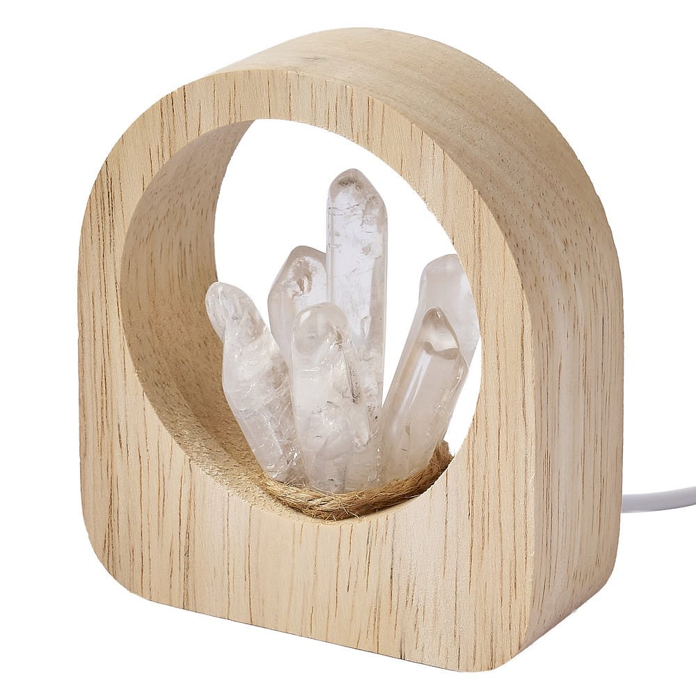 Clear Quartz Point Mini Lamp