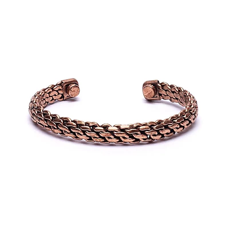 Copper Braided Bracelet (8mm)