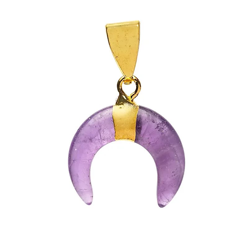 Amethyst Moon Pendant