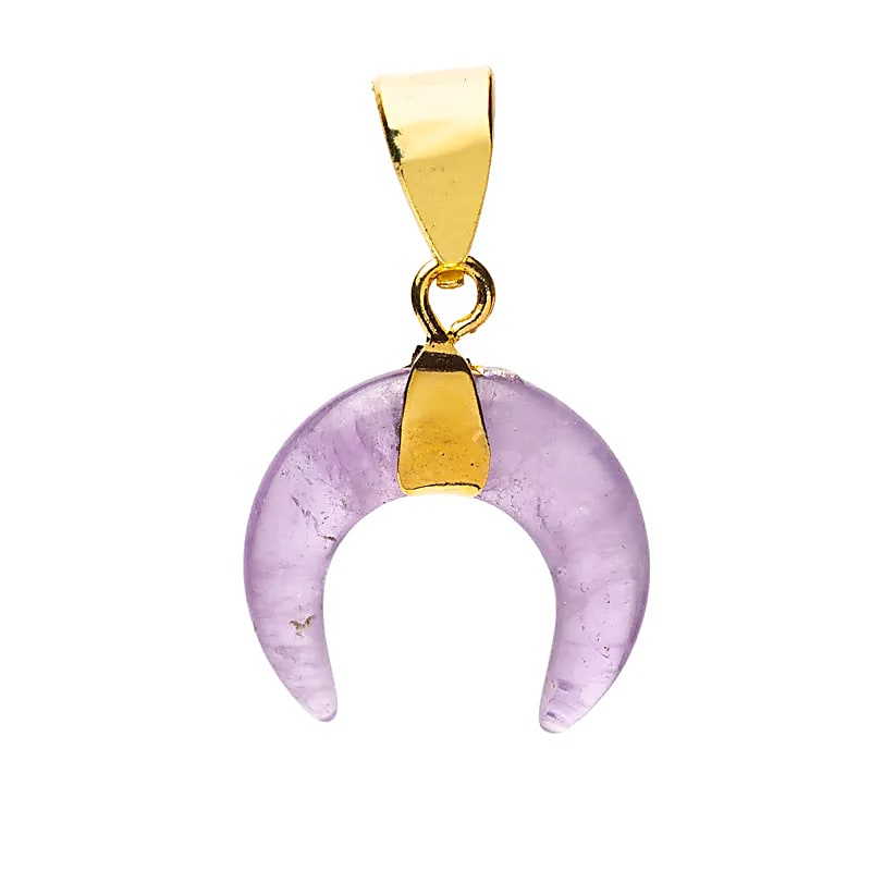 Amethyst Moon Pendant